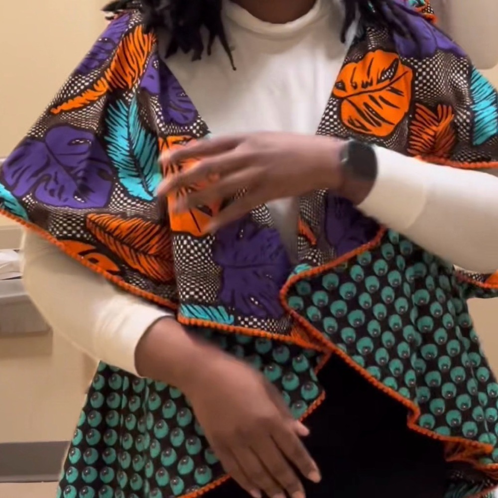 Colorful Patterned Shawl